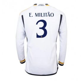 Real Madrid Eder Militao #3 Hemmakläder 2023-24 Långärmad